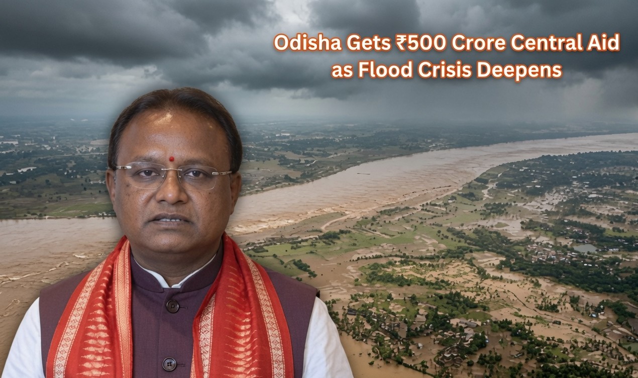 Centre Sanctions ₹2,117.85 Crore Flood Relief for Seven States; Odisha Gets ₹500 Crore